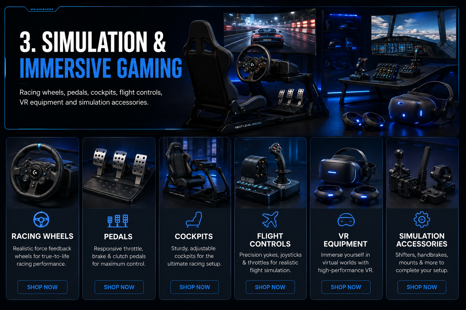 3. Simulation Immersive Gaming