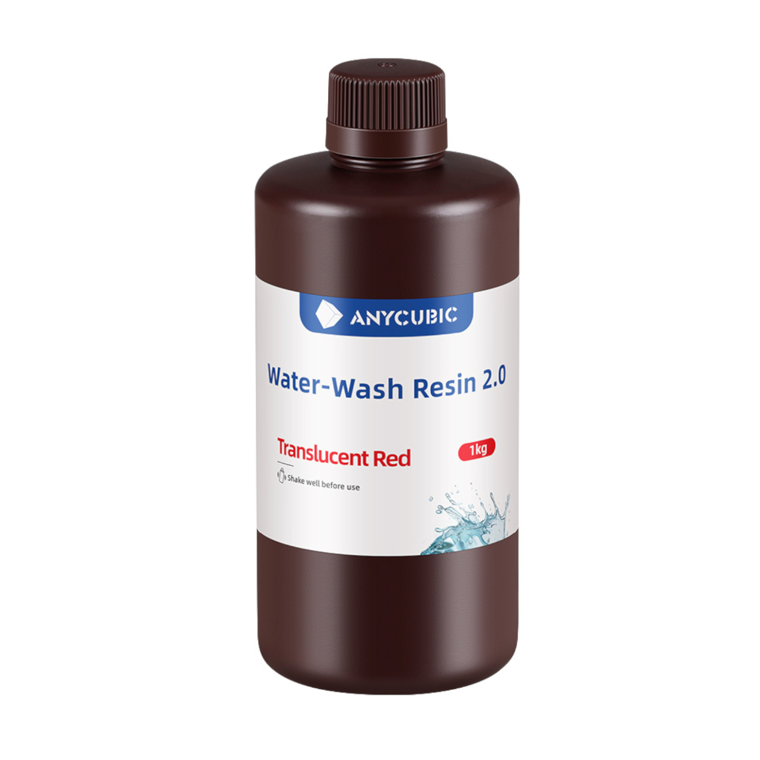 Anycubic Water Wash Resin 2.0 – Translucent Red 2 Anycubic Water Wash Resin 2.0 – Translucent Red - Image 2