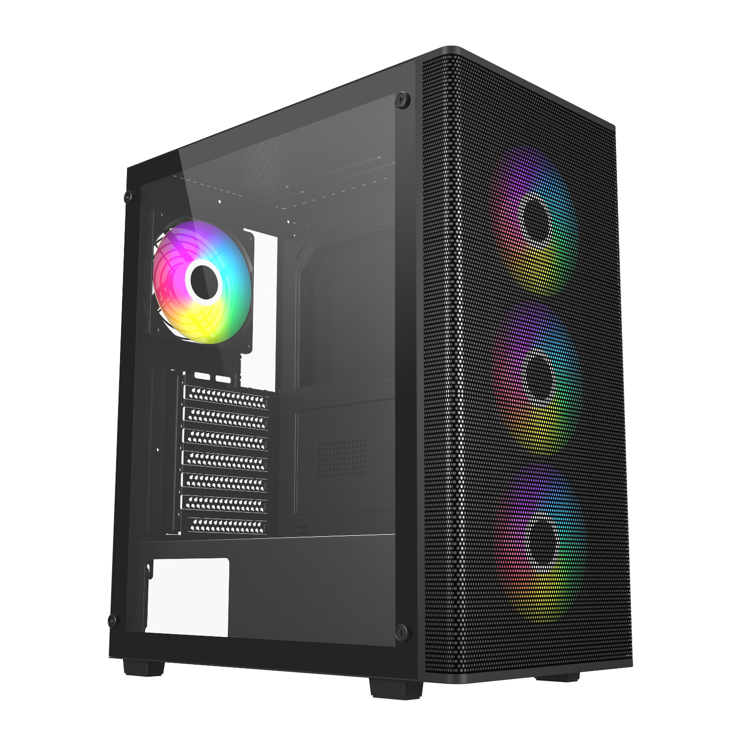 FSP M220 ATX Mid Tower Gaming Chassis - Black 1 FSP M220 ATX Mid Tower Gaming Chassis - Black