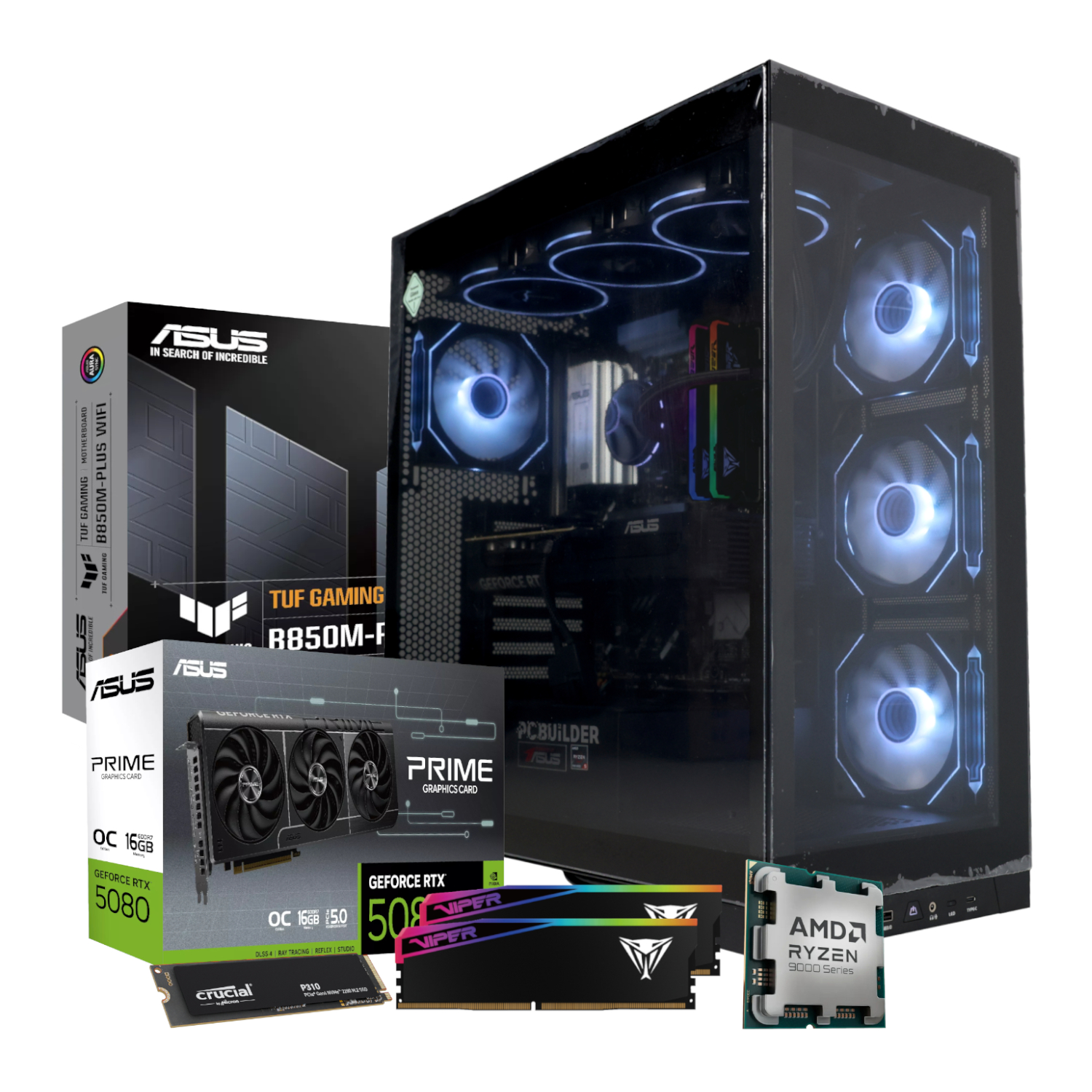 PCBuilder Ryzen 7 9850X3D ODYSSEY Windows 11 Gaming PC 2 PCBuilder Ryzen 7 9850X3D ODYSSEY Windows 11 Gaming PC - Image 2