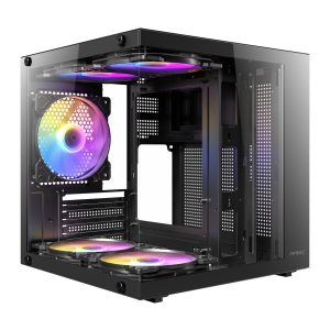 Antec VCX10M ARGB Micro-ATX | ITX Mini-Tower Gaming Chassis - Black