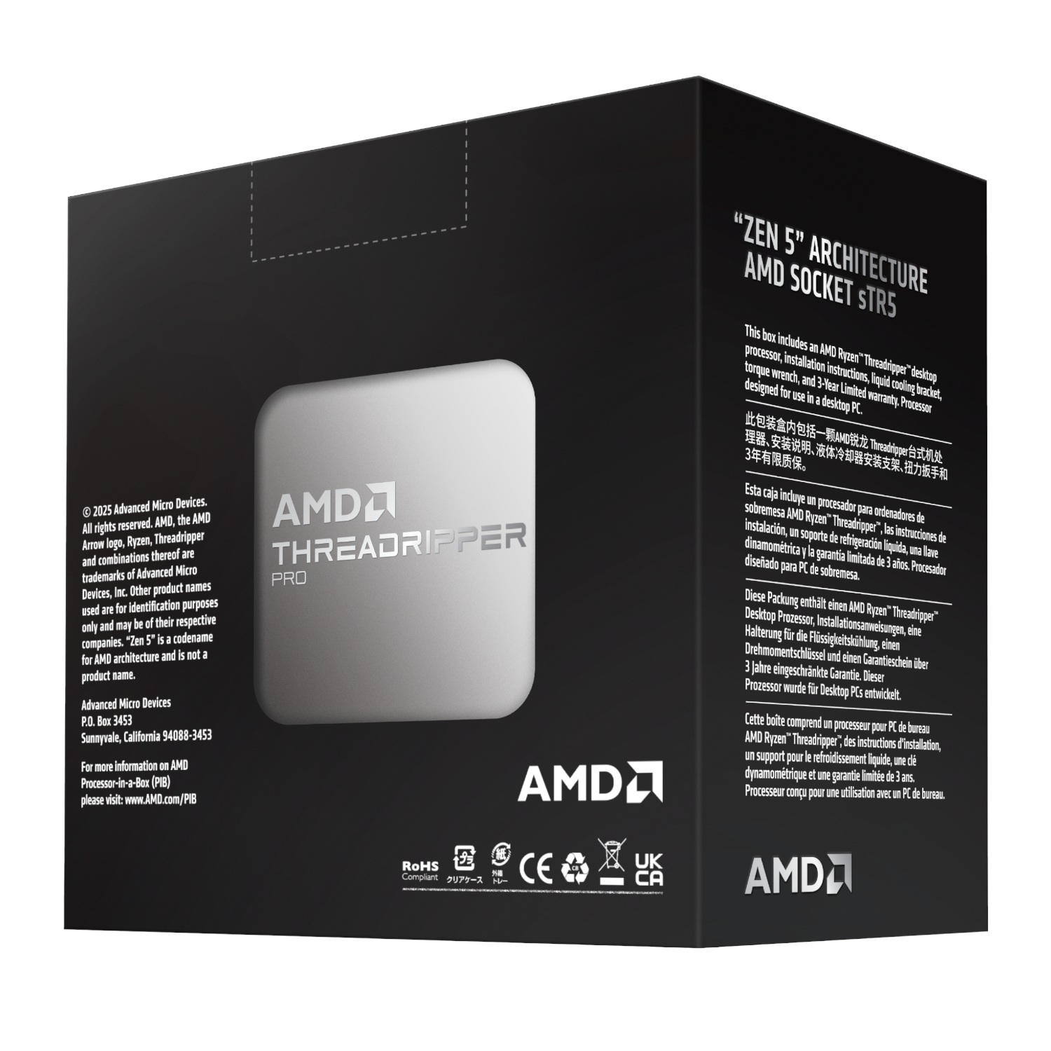 AMD Ryzen Threadripper Pro 9975WX 32-Core 4.0GHz CPU
