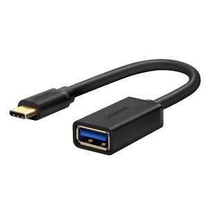 6957303837014_us154-30701_01.jpg UGREEN Type-C to USB-A Adapter (Male to Female, 15cm)– Black