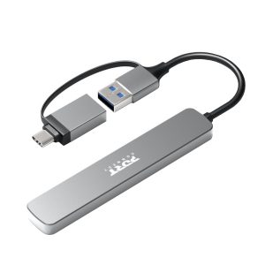 900161_port-connect-usb-type-c-to-4-port-usb-a-3.0-hub-grey_wr_02a.jpg Port Connect USB Type-C to 4-port USB-A 3.0 Hub