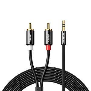 av116-10749_ugreen-uv116-rca-to-aux-3.5mm-audio-cable-black_wr_02.jpg UGREEN AV116 RCA to AUX 3.5mm Audio Cable 1M - Black