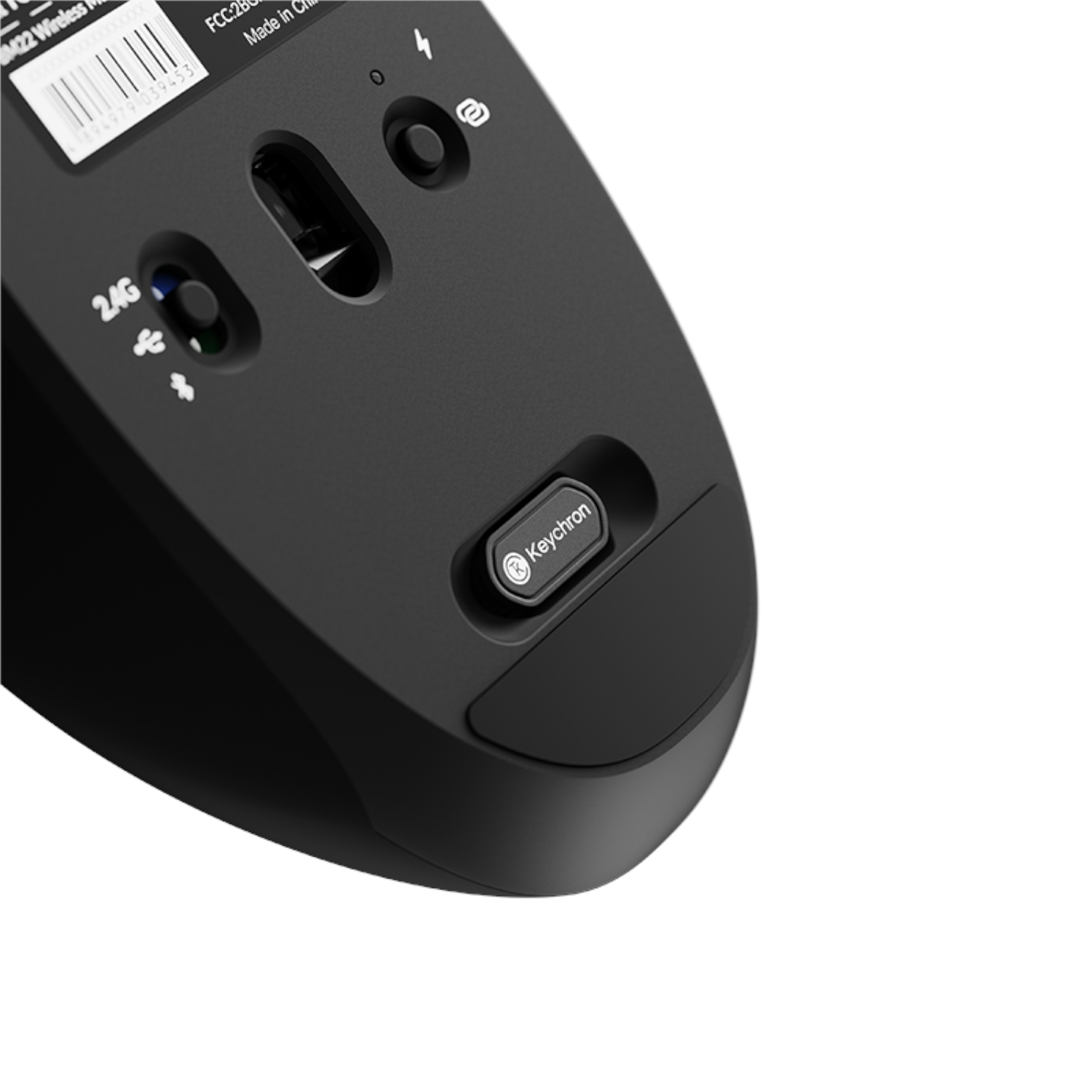 Keychron BM22-A9 1K Huano Micro Switch Wireless Mouse (BT/2.4GHz/Wired) - Black