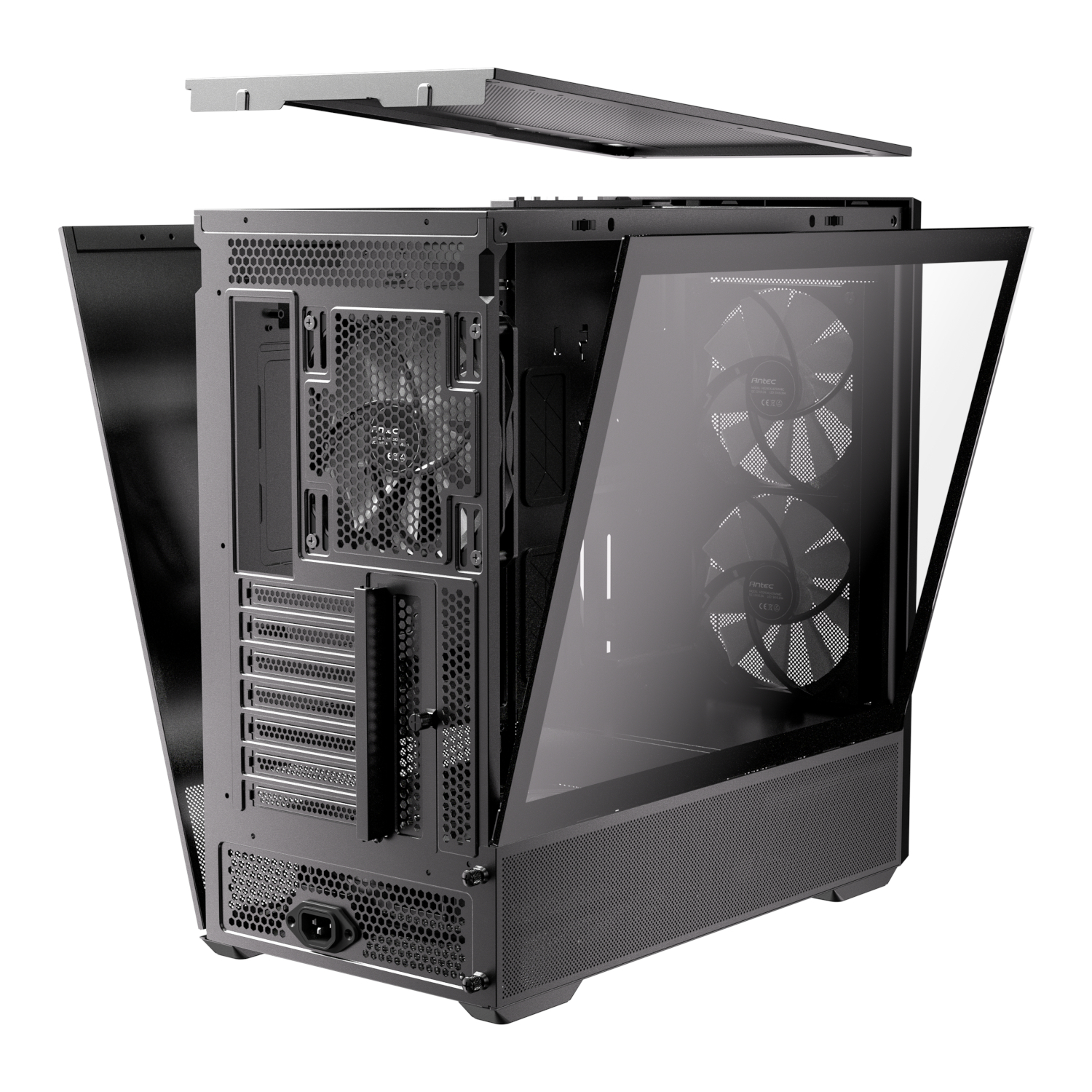 Antec FLUX Rear ARGB ATX Mid Tower Gaming Chassis - Black