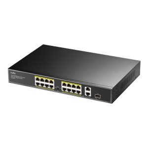 Cudy 16-Port Unmanaged PoE+ Switch - Rack Mount