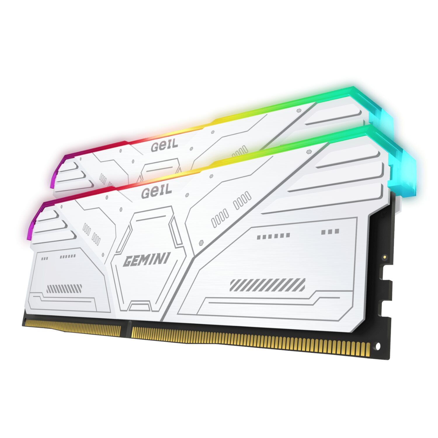 Geil Gemini RGB 32GB KIT(2X16GB) 6000MHz DDR5 Desktop Gaming Memory - Grey