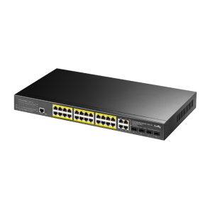 gs2028ps4_wr_02.jpg Cudy 24 Port Layer 2 Managed Gigabit PoE Switch
