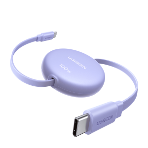 L531-95673 UGREEN 100W Fast Charging Retractable USB Type-C Cable 1M - Purple