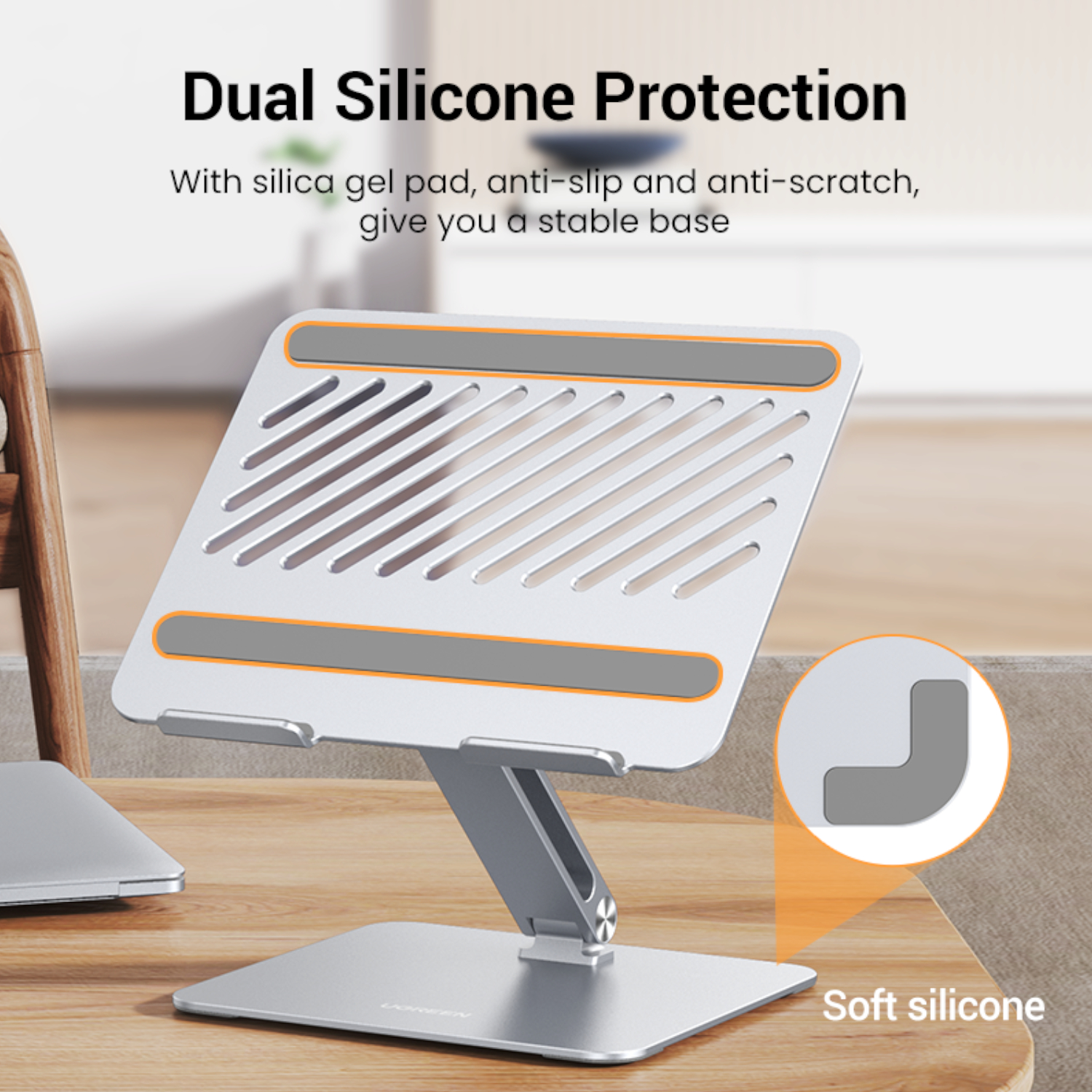 UGREEN Adjustable Laptop Stand (Silver)