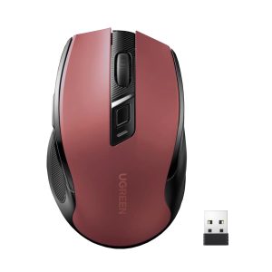 UGREEN MU006 2.4GHz Wireless Optical Mouse - Red
